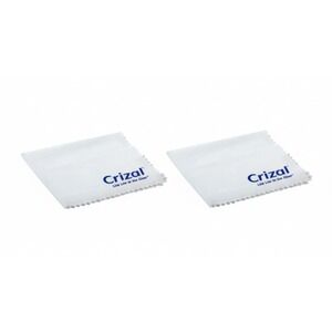 CRIZAL Microfiber Cleaning Cloth for Glasses, Full Size, 2 Pack